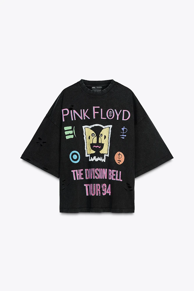 T-SHIRT EFFET DÉLAVÉ PINK FLOYD