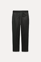 SOFT ANKLE-LENGTH PANTS