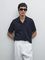Polo à manches courtes en maille 100 % coton