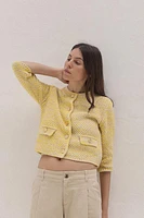 GILET EN MAILLE AVEC MANCHES 3/4