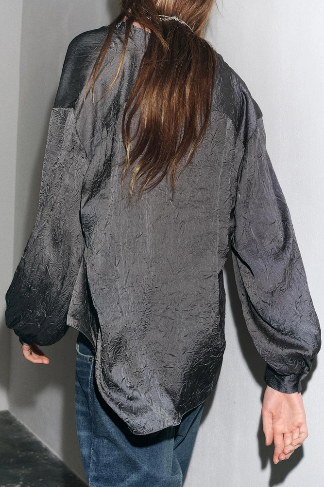CHEMISE EFFET PLISSÉ ZW COLLECTION