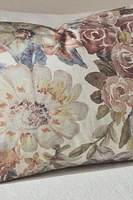 FLORAL PRINT SATEEN PILLOWCASE