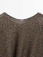 Cape en maille chinée - Studio