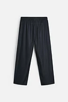 RELAXED FIT 100% SILK PANTS