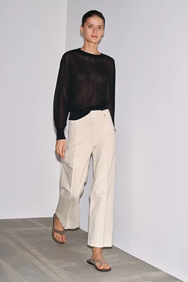 ZW COLLECTION HIGH WAIST WIDE LEG JEANS