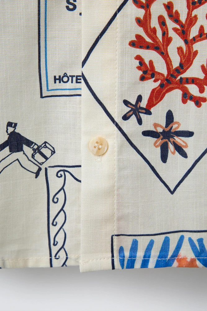CHEMISE IMPRIMÉ HÔTEL MAGIQUE © X ZARA