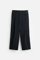 PANTALON COUPE DÉCONTRACTÉE À PLIS
