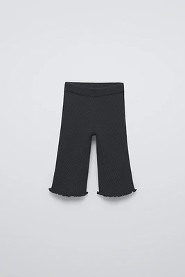 FLARED KNIT PANTS