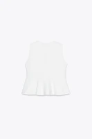 TOP EN MAILLE PÉPLUM