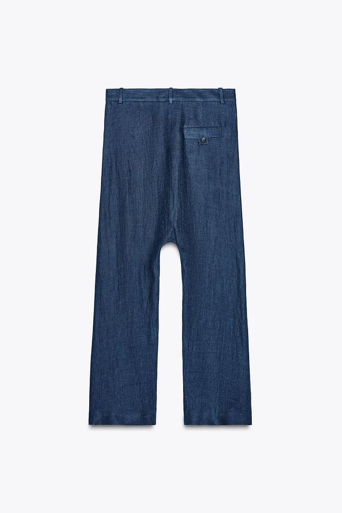 PANTALON BAGGY 100 % LIN ZW COLLECTION LIMITED EDITION