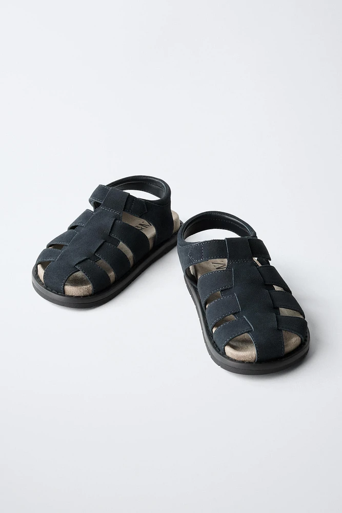 SANDALES STYLE PÊCHEUR PLAGE EN CUIR