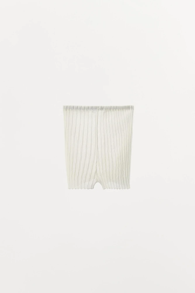 CULOTTE EN MAILLE FINE PLISSÉE