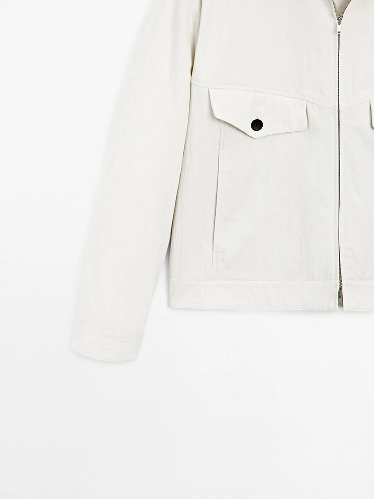 Blouson en crêpe de coton mélangé - Limited Edition