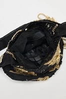 PETIT SAC SEAU BRODÉ FLEURS