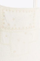ROBE MIDI FLEURS BRODÉES