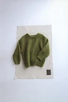 HEATHERED WOOL BLEND SWEATER - TIMELESZ