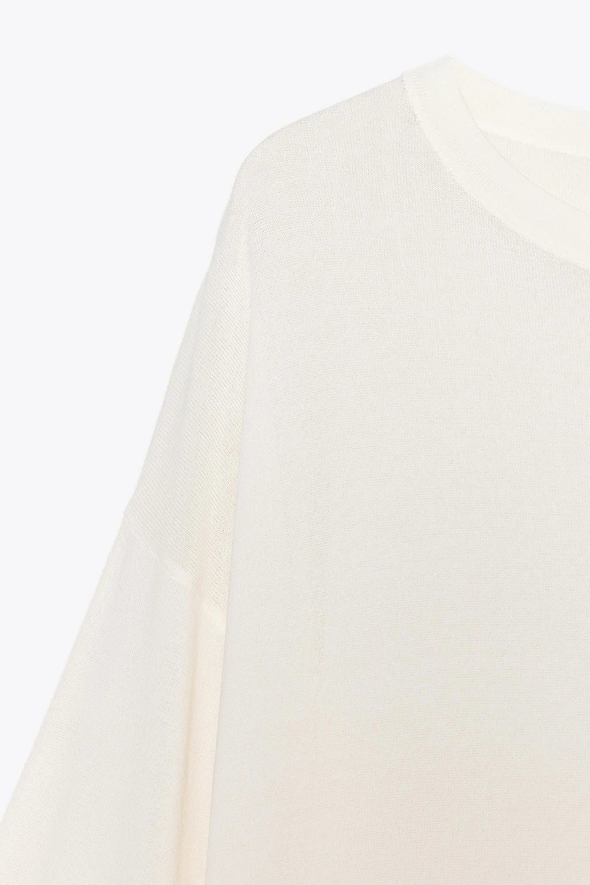 TOP OVERSIZE EN MAILLE