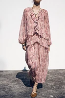 ROBE IMPRIMÉE À VOLANTS