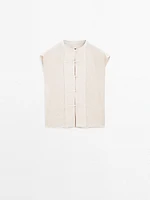 Waistcoat with bib front and Japanese details