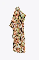 ZW COLLECTION ASYMMETRIC PRINT DRESS