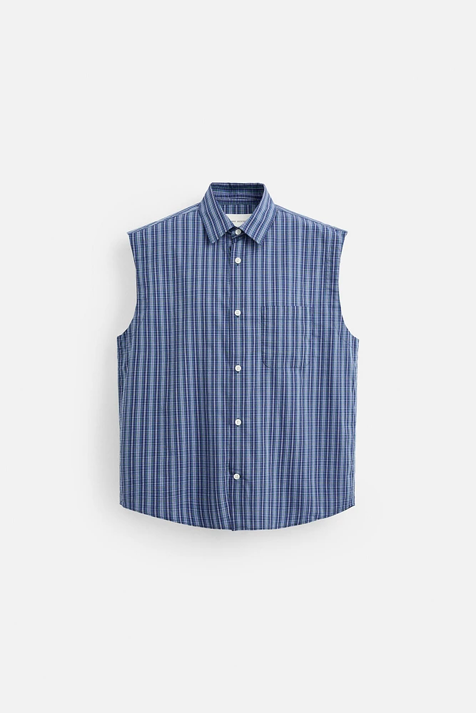 RELAXED FIT CHECKERED SHIRT