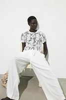 FRONT EMBROIDERY T-SHIRT
