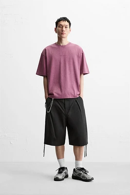 WASHED EMBROIDERED T-SHIRT