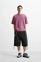 WASHED EMBROIDERED T-SHIRT