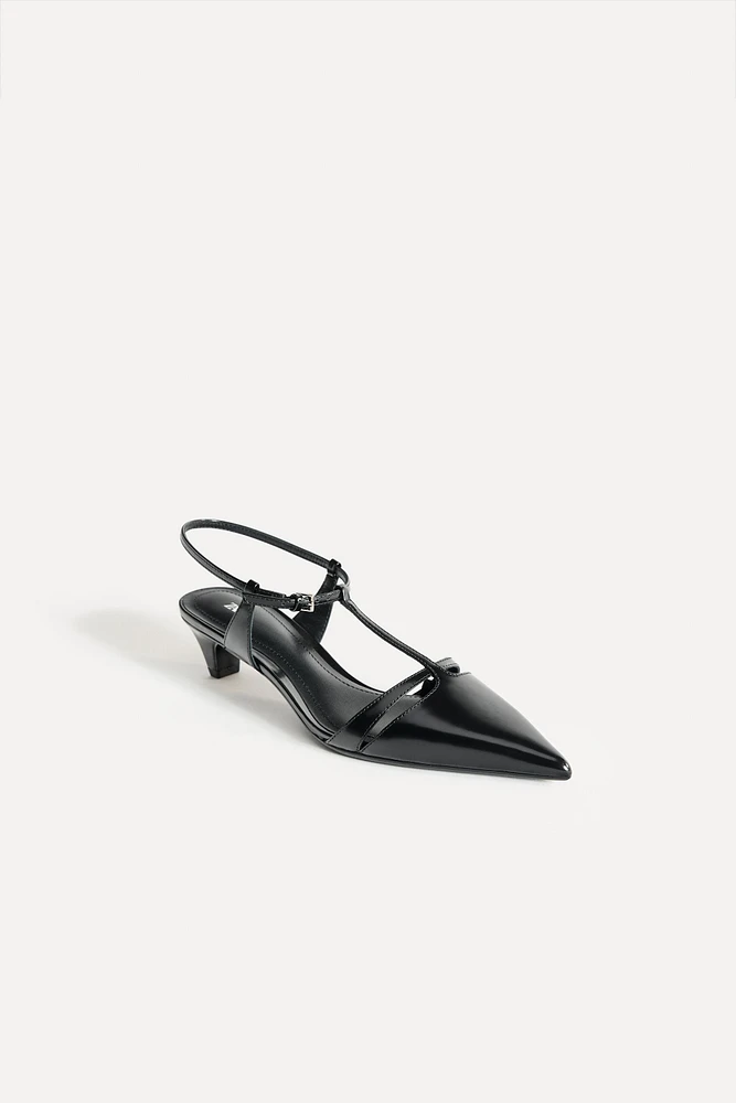 LEATHER KITTEN HEELS 50TH ANNIVERSARY