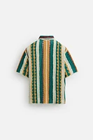 TEXTURED CROCHET SHIRT