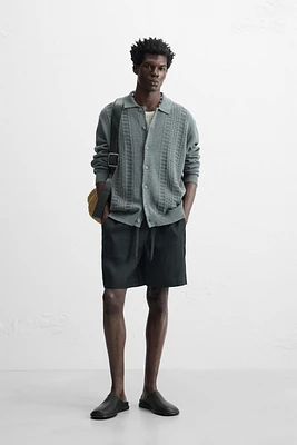 CARDIGAN STRUCTURE AJOURÉE
