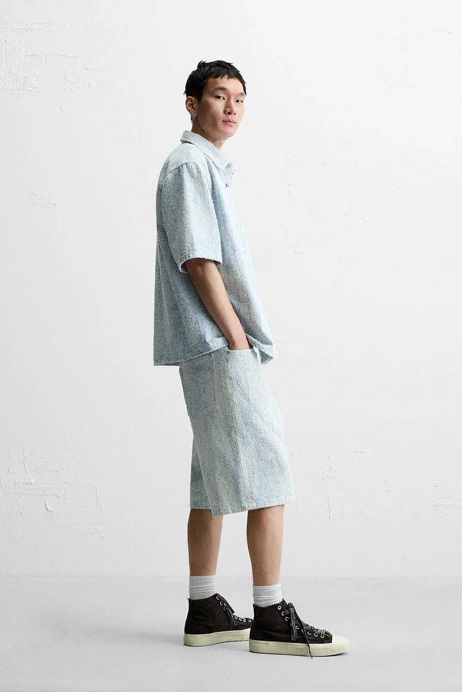 BRUSHED FINISH DENIM SHIRT