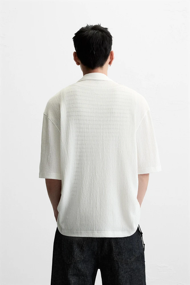 CHEMISE STRUCTURÉE DÉLAVÉE