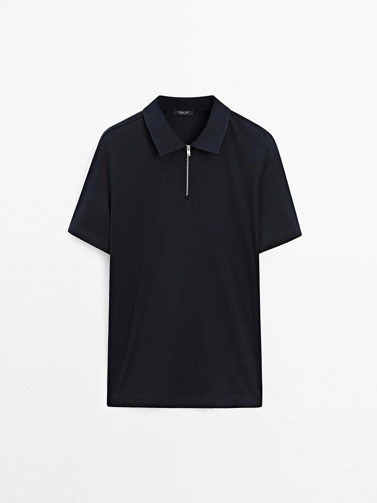 Polo 100 % coton à manches courtes