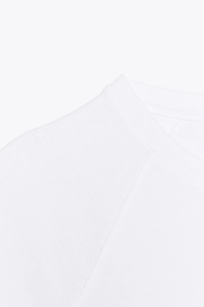 T-SHIRT EN COTON DÉLAV