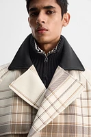 TRENCH CROPPED FIT À CARREAUX ÉDITION LIMITÉE