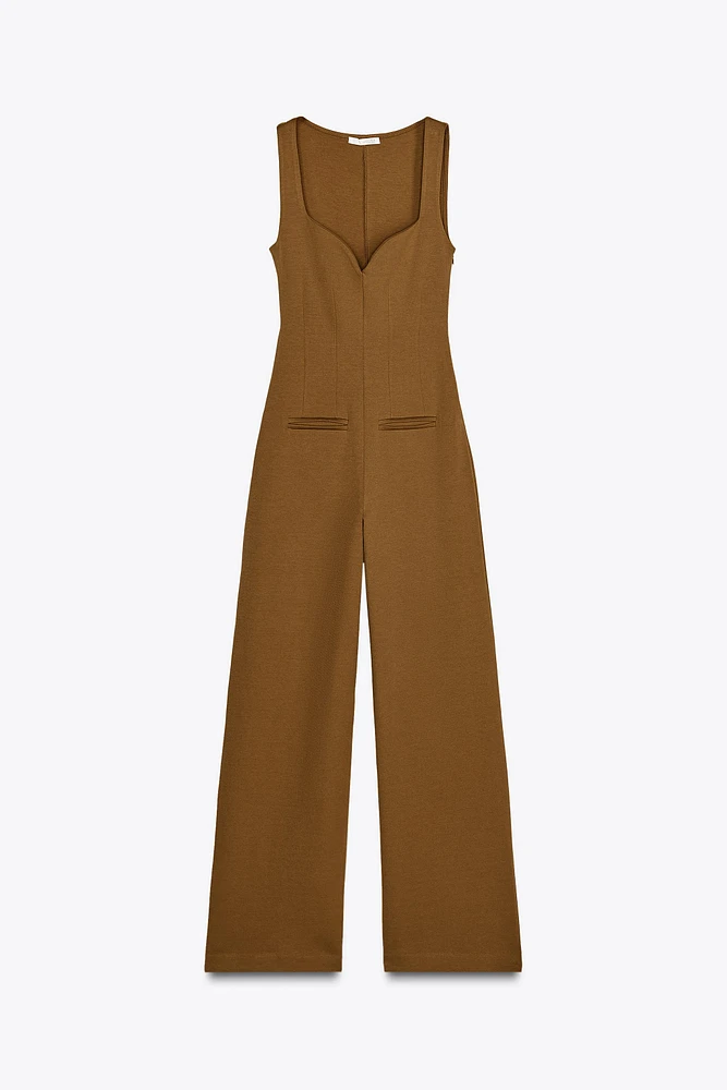 INTERLOCK LONG JUMPSUIT