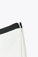 CONTRAST WAISTBAND TRIM SHORTS