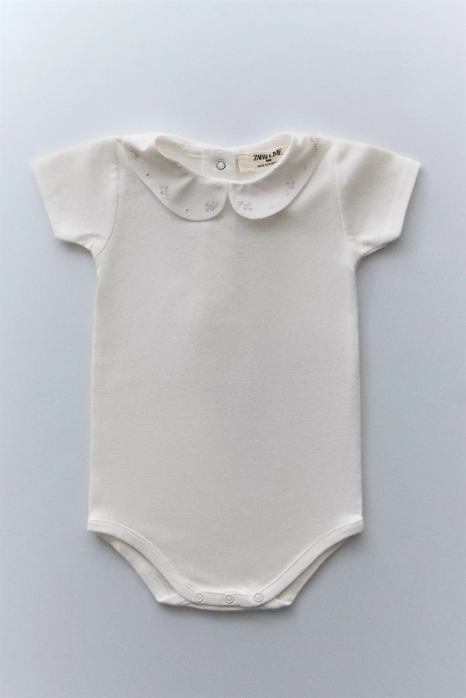 BAVOIR ENFANT BRODERIE FLEURS