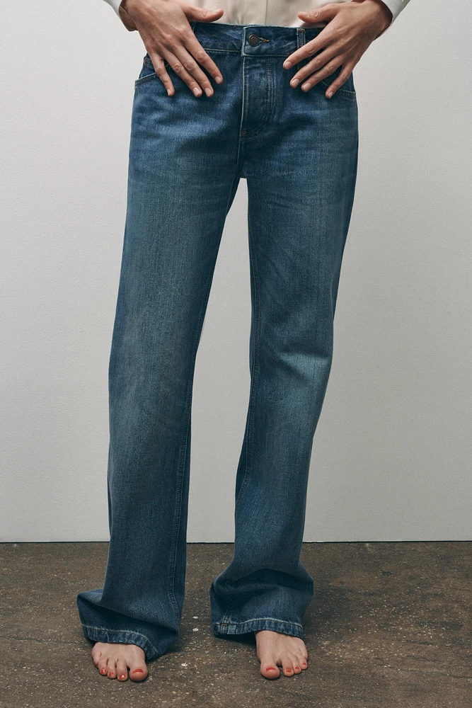 ZW COLLECTION LOW-RISE BOOTCUT FULL-LENGTH JEANS