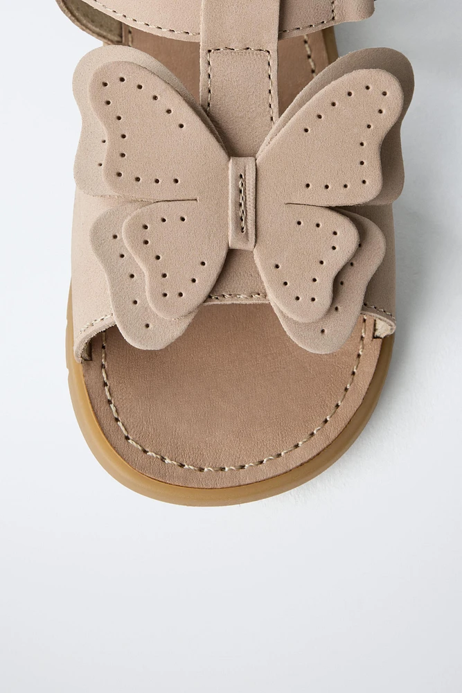 SANDALES PAPILLON EN CUIR BAREFOOT