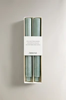 SET OF DECORATIVE STRAIGHT TAPER CANDLES (SET 2)