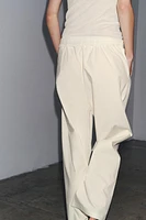 PANTALON STYLE PYJAMA EN POPELINE