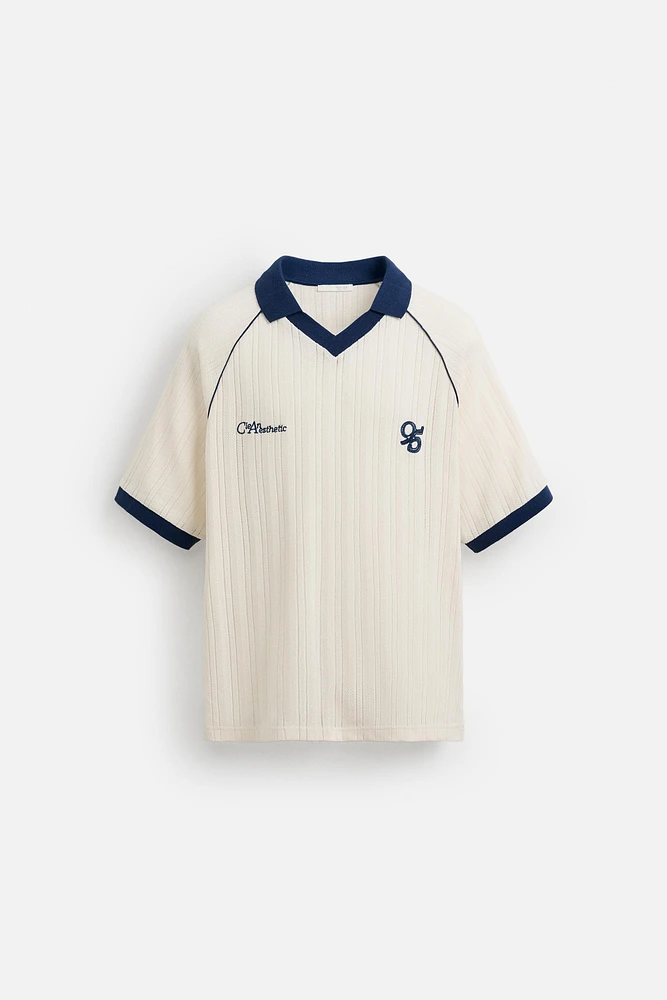 POLO JACQUARD BRODÉ