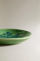 ASSIETTE À PAIN GRÈS FLEURS