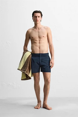 STRUCTURED REGULAR SWIM SHORTS