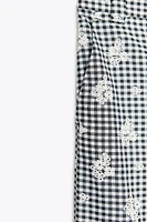 PANTALON JUPE-CULOTTE VICHY BRODÉ