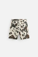 ANIMAL PRINT SHORTS