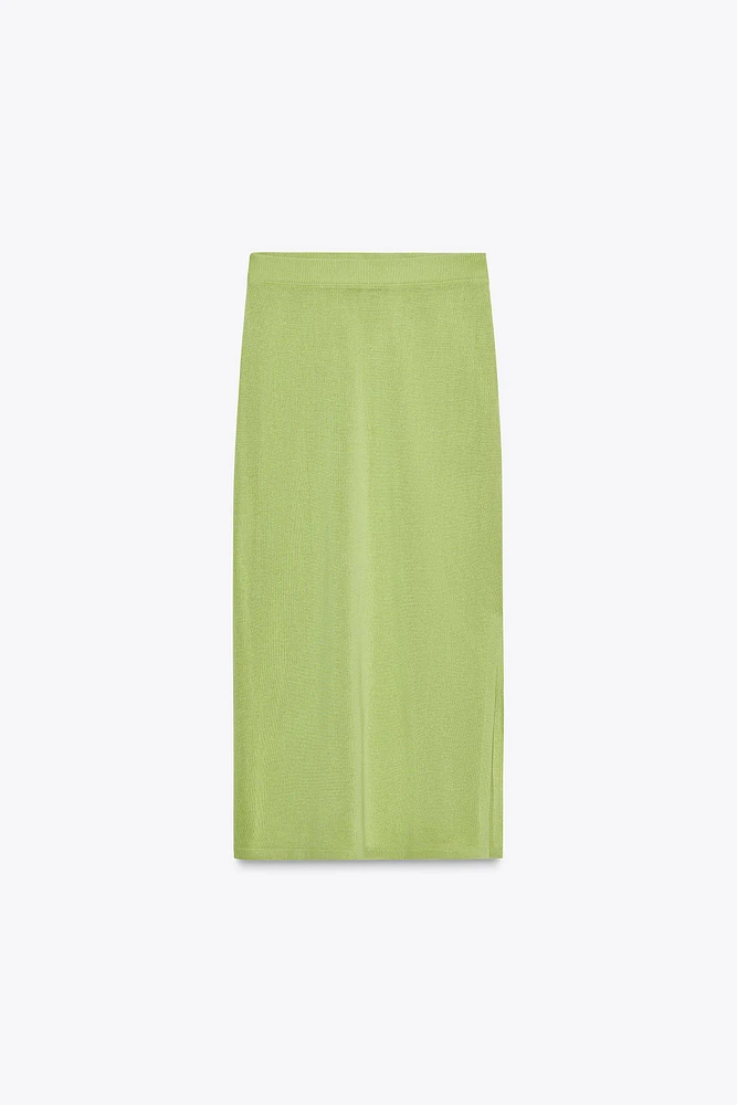 JUPE MIDI EN MAILLE