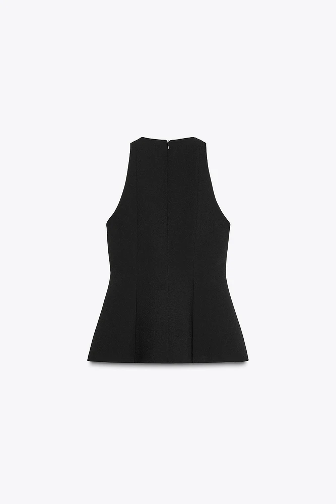 PLEATED HALTER TOP ZW COLLECTION